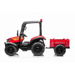 Elektrický traktor Blast s vlečkou - červená